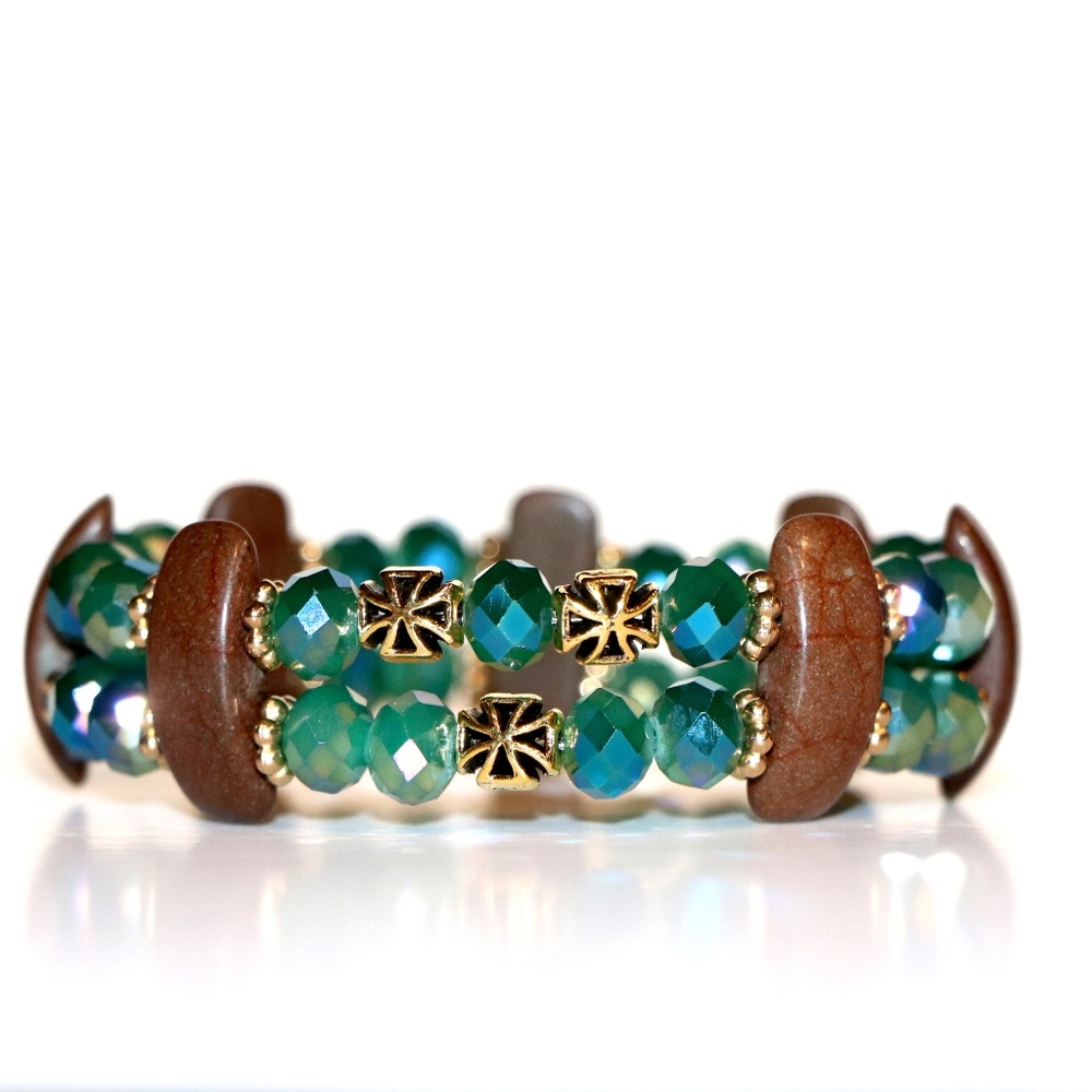 Crystal Hematite Bracelet: Good Luck & Calming Jew